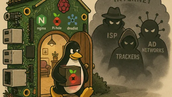 Part 17 — How I Run My Entire Digital Life on a Raspberry Pi: Your Privacy-Preserving DNS Leaves Home Too — DoH, DoT, and a Pi-hole You Can Actually Take With You