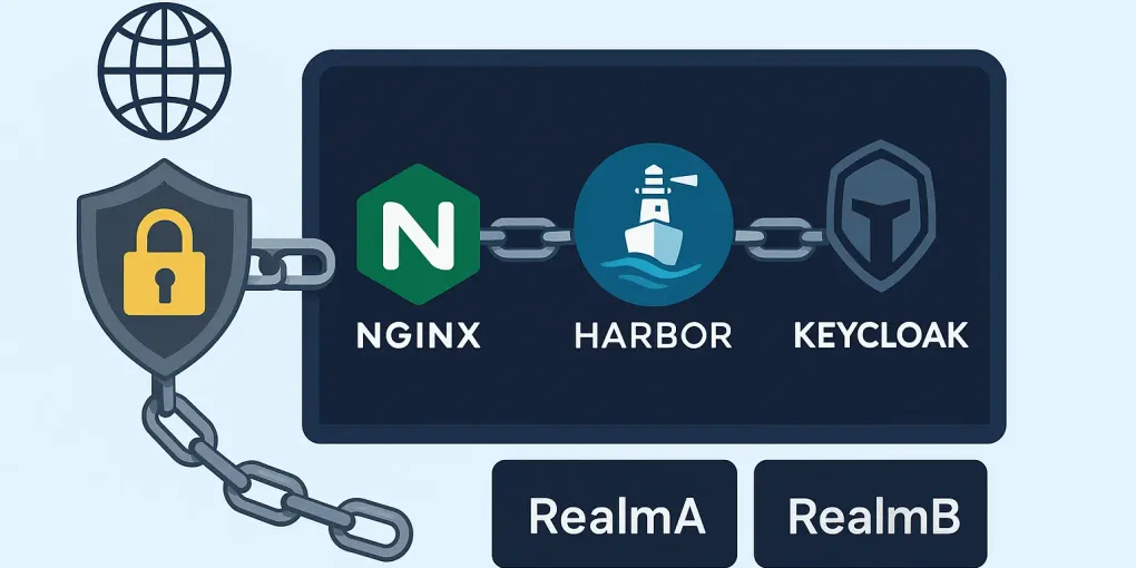 Part II — How to run your private docker registry securely behind Nginx and integrate it federated Keycloak realms