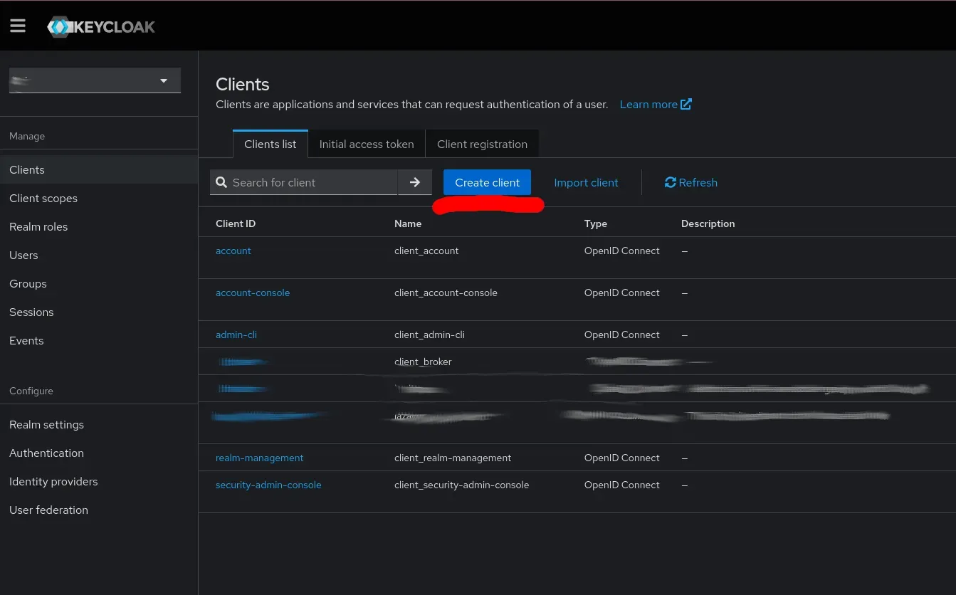 Create a new client