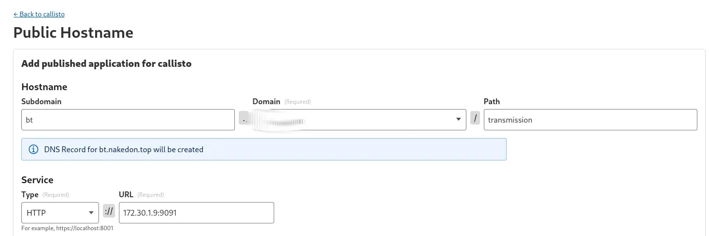 add a new public hostname