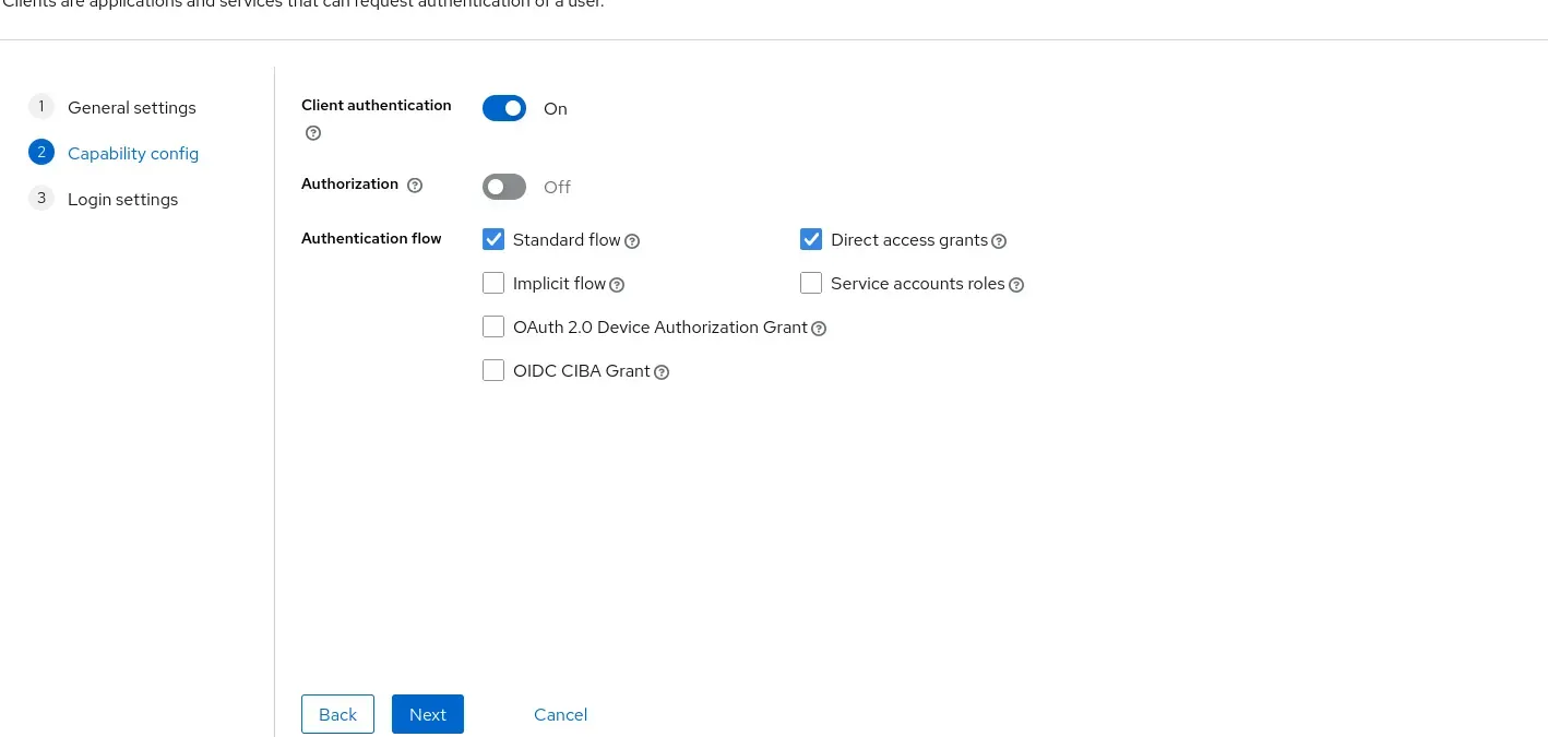 Enable client authentication