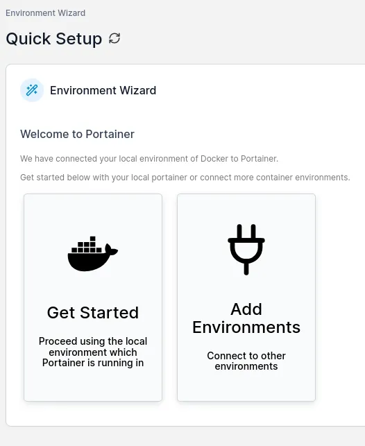 Click on Add Environments