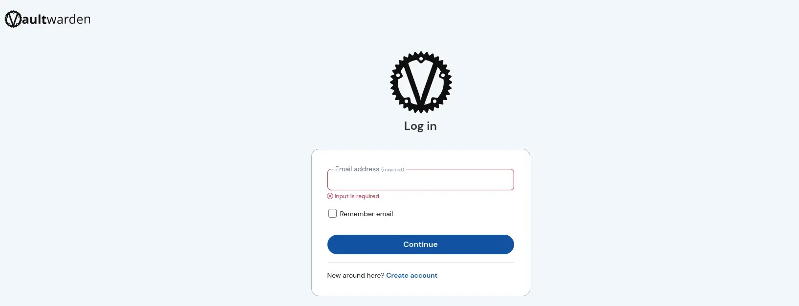 Create an account before trying to login