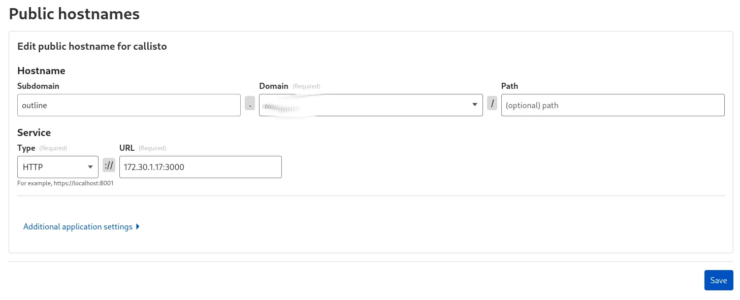 yet another public hostname for our tunnel