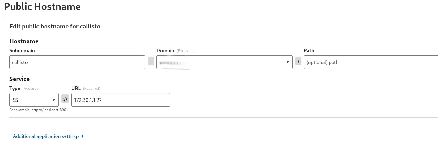 Adding a public hostname