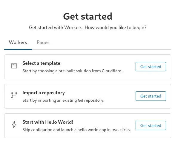 Select on the Start with Hello World!