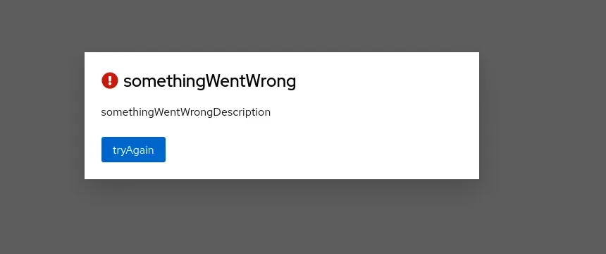 The meaningless error that brought me nowhere